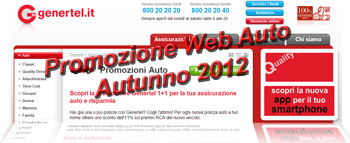 Assicurazioni Auto Genertel: Promozione Web Autunno 2012
